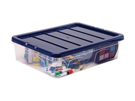 Fellowes Boîte de rangement BANKERS BOX, 12 L, transparent