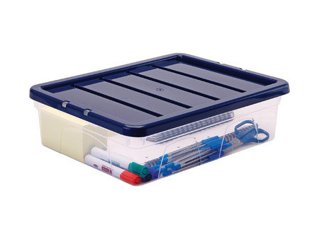 Fellowes Boîte de rangement BANKERS BOX, 12 L, transparent