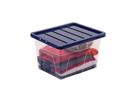 Fellowes Boîte de rangement BANKERS BOX, 22 L, transparent
