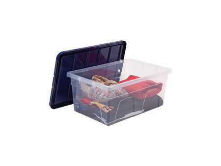 Fellowes Boîte de rangement BANKERS BOX, 38 L, transparent