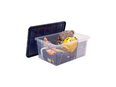 Fellowes Boîte de rangement BANKERS BOX, 38 L, transparent