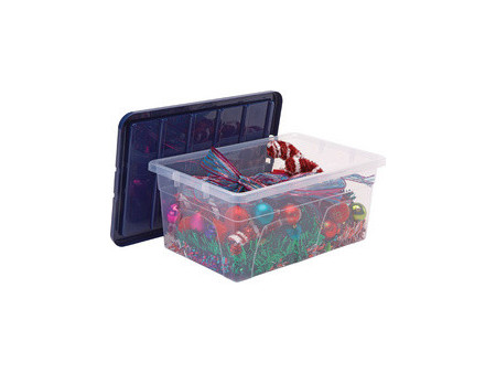 Fellowes Boîte de rangement BANKERS BOX, 38 L, transparent