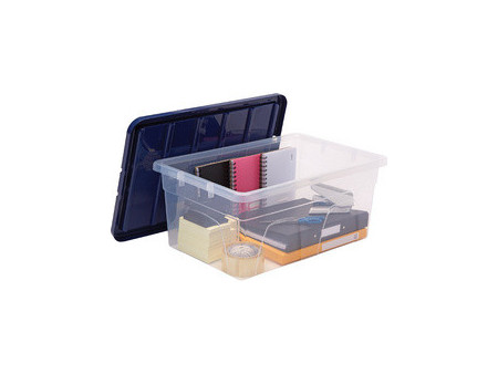 Fellowes Boîte de rangement BANKERS BOX, 38 L, transparent