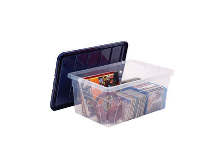 Fellowes Boîte de rangement BANKERS BOX, 38 L, transparent