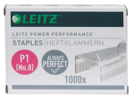 LEITZ agrafes No 8, zinguées, contenu: 1.000 pièces