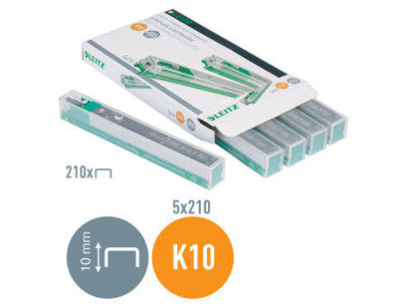 LEITZ Cartouche d'agrafes K10 pour agrafeuse gros travaux