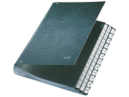 LEITZ classeur à soufflet, A4, 1-31/I-XII, 44 compartiments,