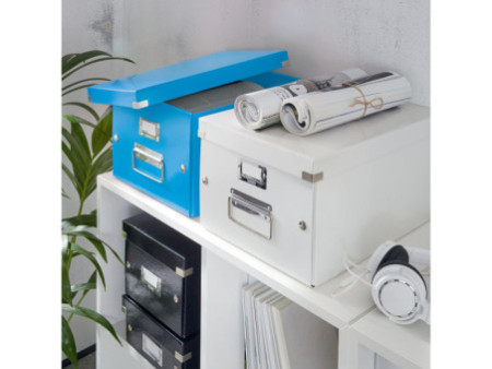 LEITZ Boîte de rangement pour CD Click & Store WOW, bleu