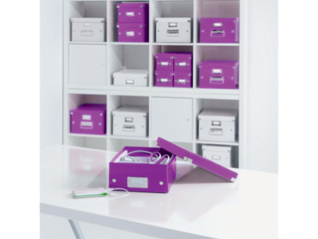 LEITZ Boîte de rangement pour DVD Click & Store, violet