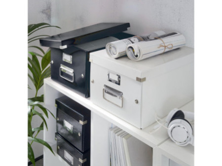 LEITZ Boîte de rangement pour DVD Click & Store, noir