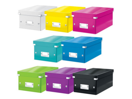 LEITZ Boîte de rangement pour DVD Click & Store, noir