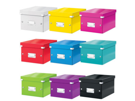 LEITZ Boîte de rangement Click & Store WOW, A5, blanc