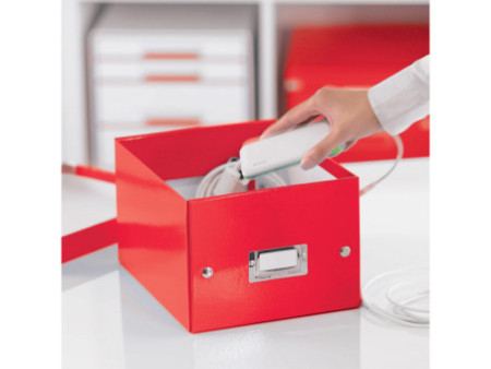 LEITZ Boîte de rangement Click & Store WOW, A5, rouge