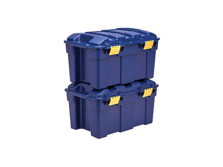 Fellowes Coffre de rangement BANKERS BOX, 40 L, bleu foncé