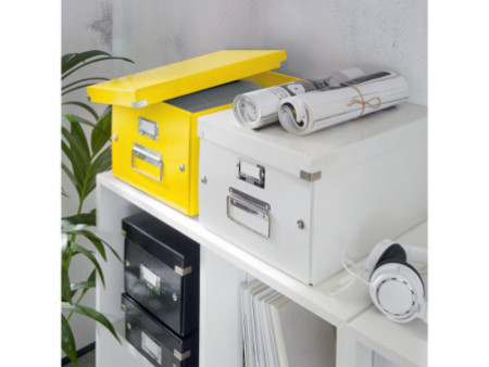 LEITZ Boîte de rangement Click & Store WOW, A4, jaune