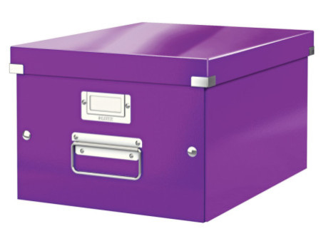 LEITZ Boîte de rangement Click & Store WOW, A4, violet