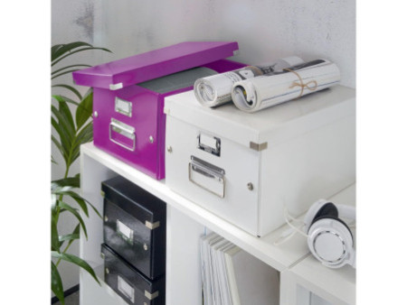 LEITZ Boîte de rangement Click & Store WOW, A4, violet