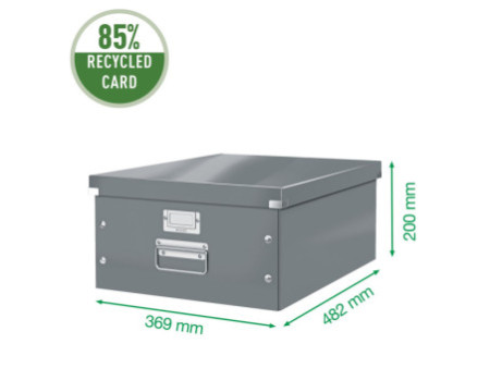 LEITZ Boîte de rangement Click & Store WOW, A3, bleu