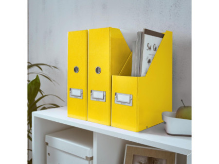 LEITZ Porte-revues Click & Store, A4, carton, jaune