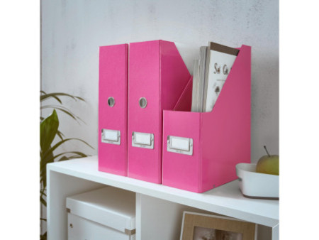 LEITZ Porte-revues Click & Store WOW, A4, carton, rose