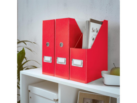LEITZ Porte-revues Click & Store, A4, carton, rouge