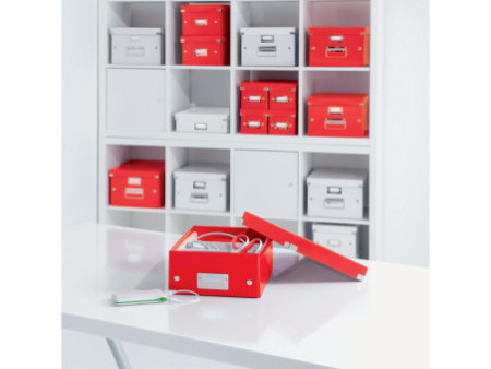 LEITZ Porte-revues Click & Store, A4, carton, rouge