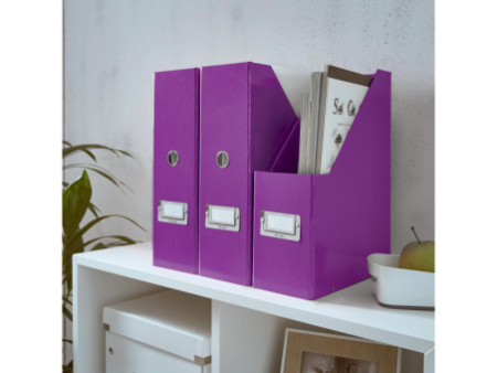 LEITZ Porte-revues Click & Store WOW, A4, carton, violet