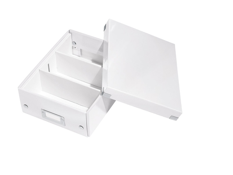 LEITZ Boîte de rangement Click & Store WOW, petit, blanc