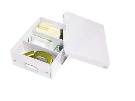 LEITZ Boîte de rangement Click & Store WOW, petit, blanc