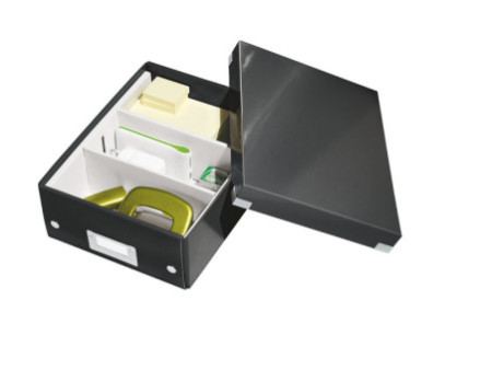 LEITZ Boîte de rangement Click & Store WOW, petit, noir