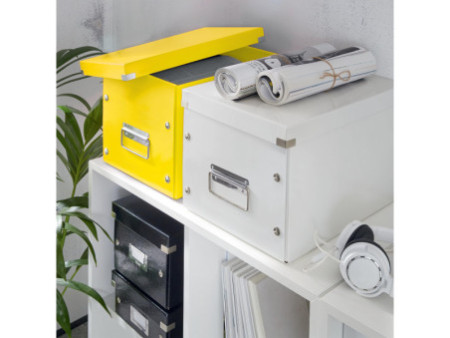 LEITZ Boîte de rangement Click & Store WOW Cube L, jaune