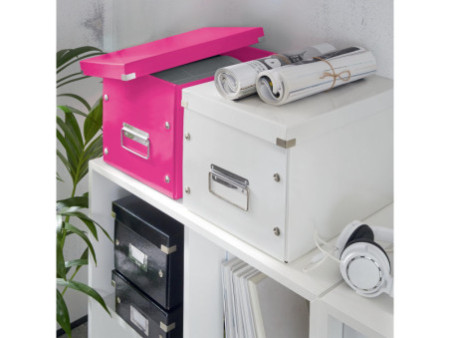 LEITZ Boîte de rangement Click & Store WOW Cube L, rose