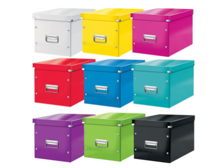 LEITZ Boîte de rangement Click & Store WOW Cube L, violet