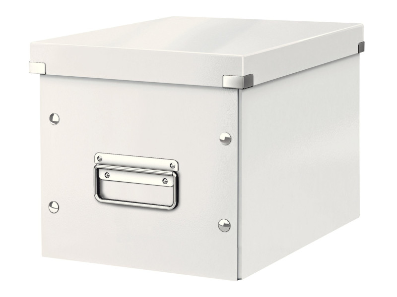 LEITZ Boîte de rangement Click & Store WOW Cube M, blanc