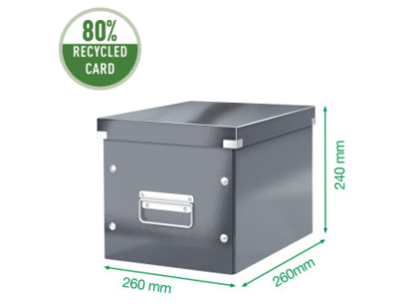 LEITZ Boîte de rangement Click & Store WOW Cube M, jaune