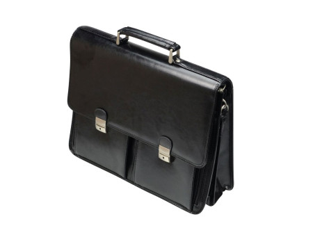 Alassio Porte-documents 'VENETO', cuir, noir