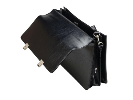 Alassio Porte-documents 'VENETO', similicuir, noir