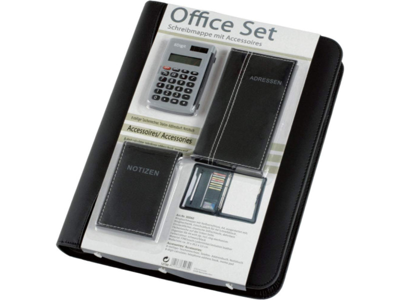 Alassio Serviette classeur 'Office Set', noir