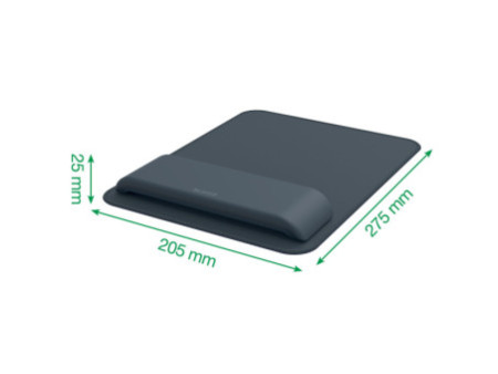 LEITZ Repose-poignet Ergo avec tapis de souris, gris foncé