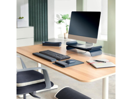 LEITZ Repose-poignet Ergo avec tapis de souris, gris foncé