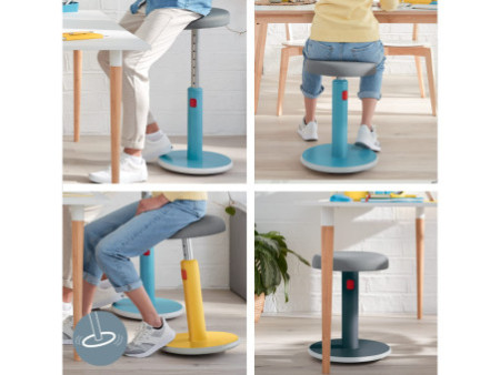 LEITZ Tabouret assis-debout Ergo Cosy Active, bleu