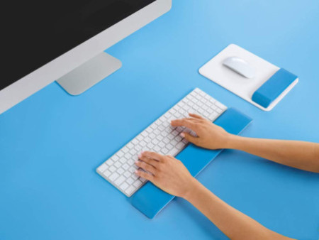 LEITZ Repose-poignet pour clavier Ergo WOW, blanc/bleu