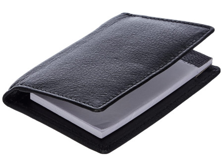Alassio Etui pour bloc-notes, cuir, noir