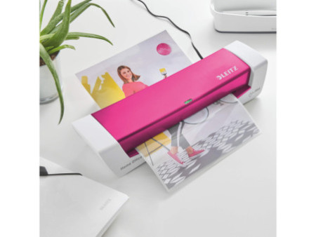 LEITZ Plastifieuse iLAM Home Office A4, jusqu'à A4, rose