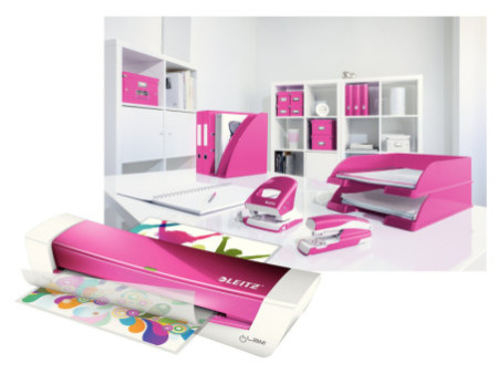 LEITZ Plastifieuse iLAM Home Office A4, jusqu'à A4, rose