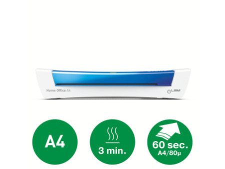 LEITZ Plastifieuse iLAM Home Office A4, jusqu'à A4, bleu