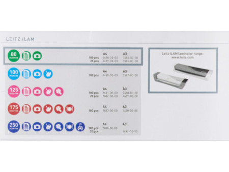 LEITZ Pochette de plastification iLAM, A4, brillant