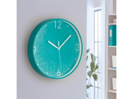LEITZ Horloge murale WOW, mouvement à quartz, menthe