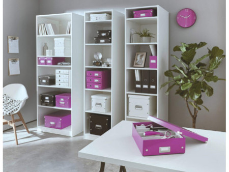 LEITZ Horloge murale WOW, mouvement à quartz, violet