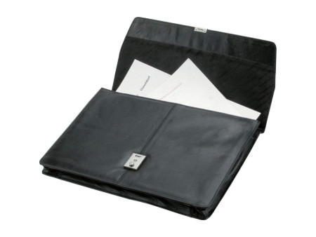 Alassio Porte-documents 'TISSANO', cuir nappa, noir